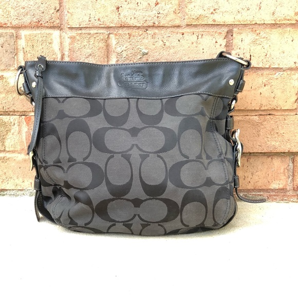 Stunning Everyday Black and Dark Gray Coach bag! - Picture 2 of 8